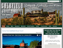 Tablet Screenshot of goldfieldghosttown.com
